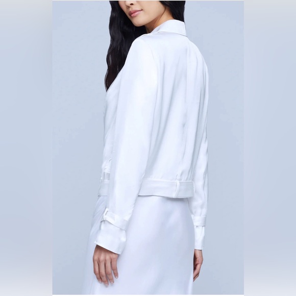 L'AGENCE ONYX JACKET, White, SZ XSmall, $520 - Picture 3 of 16